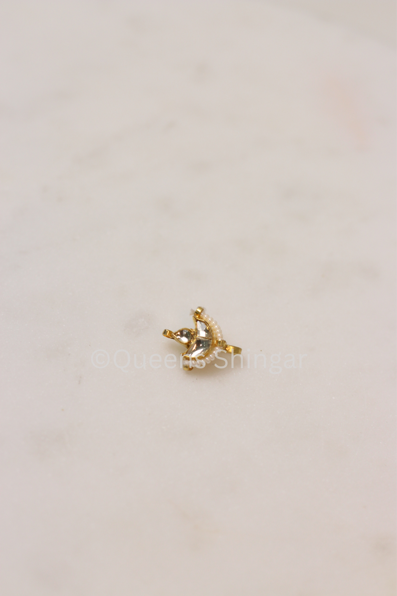 Small Gold || Pachi Kundan Nose Ring