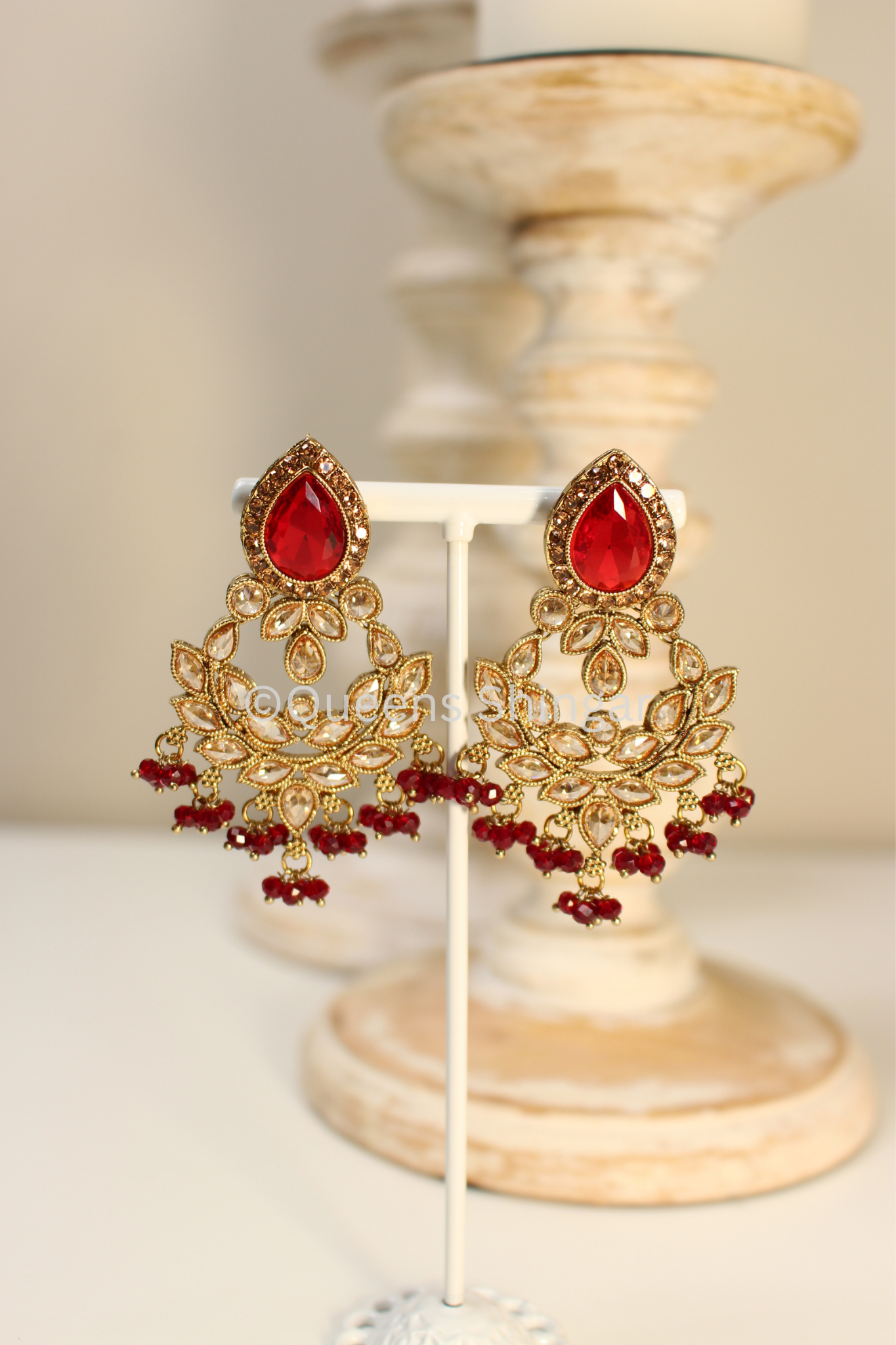 Rubi || Earrings and Tikka