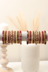 Maroon Treasure || Bangle Set