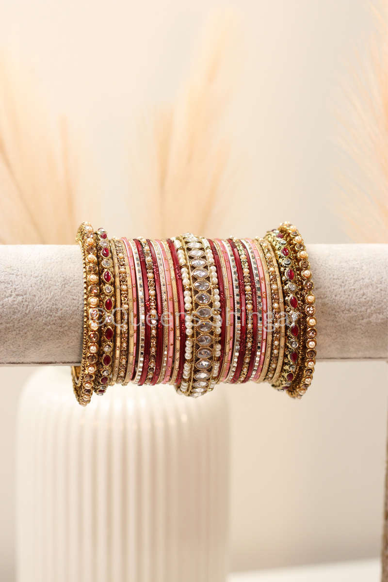 Blush Ruby || Bangle Set