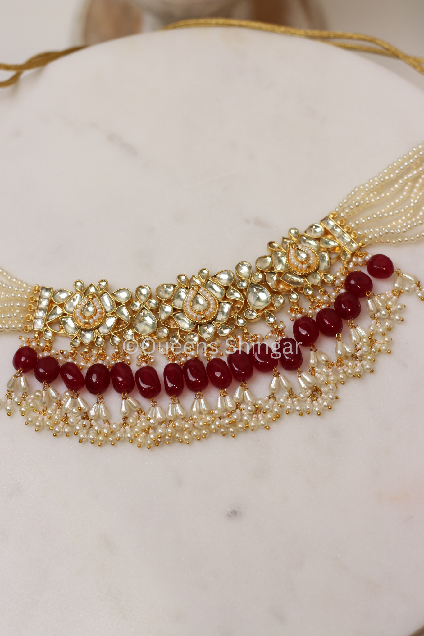 Mumtaz || Pachi Kundan Set