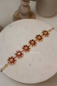 Tina || Pachi Kundan Headpiece