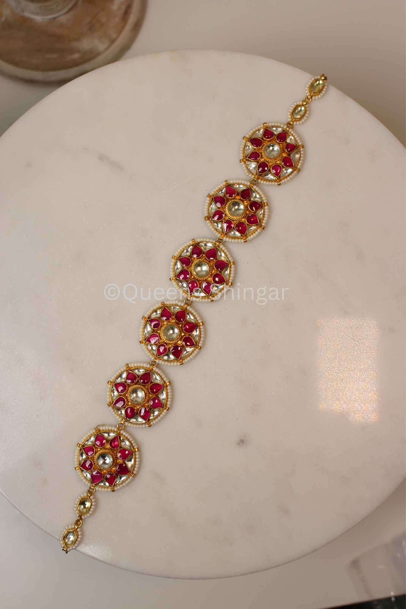 Tina || Pachi Kundan Headpiece