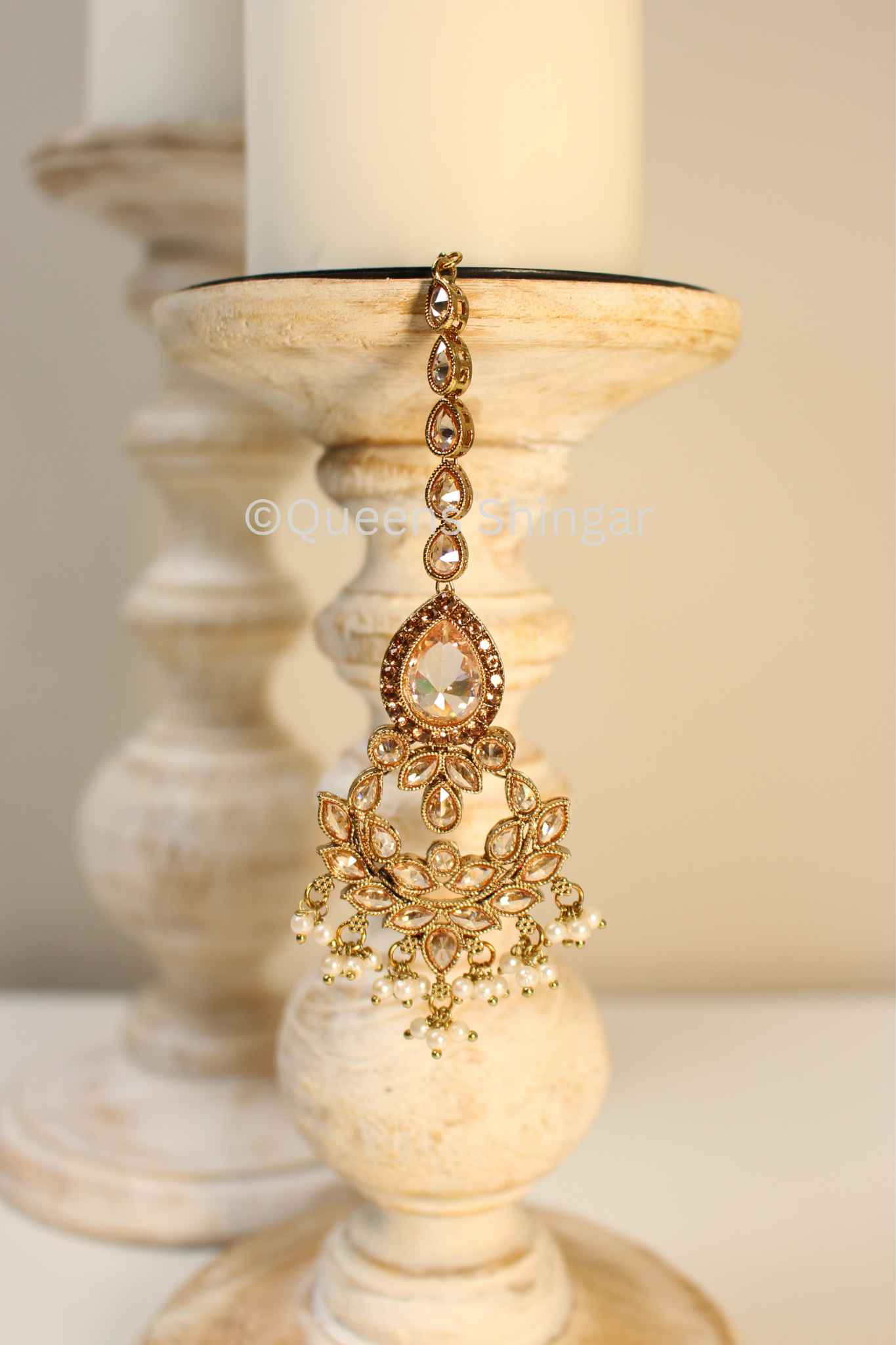 Rubi || Earrings and Tikka