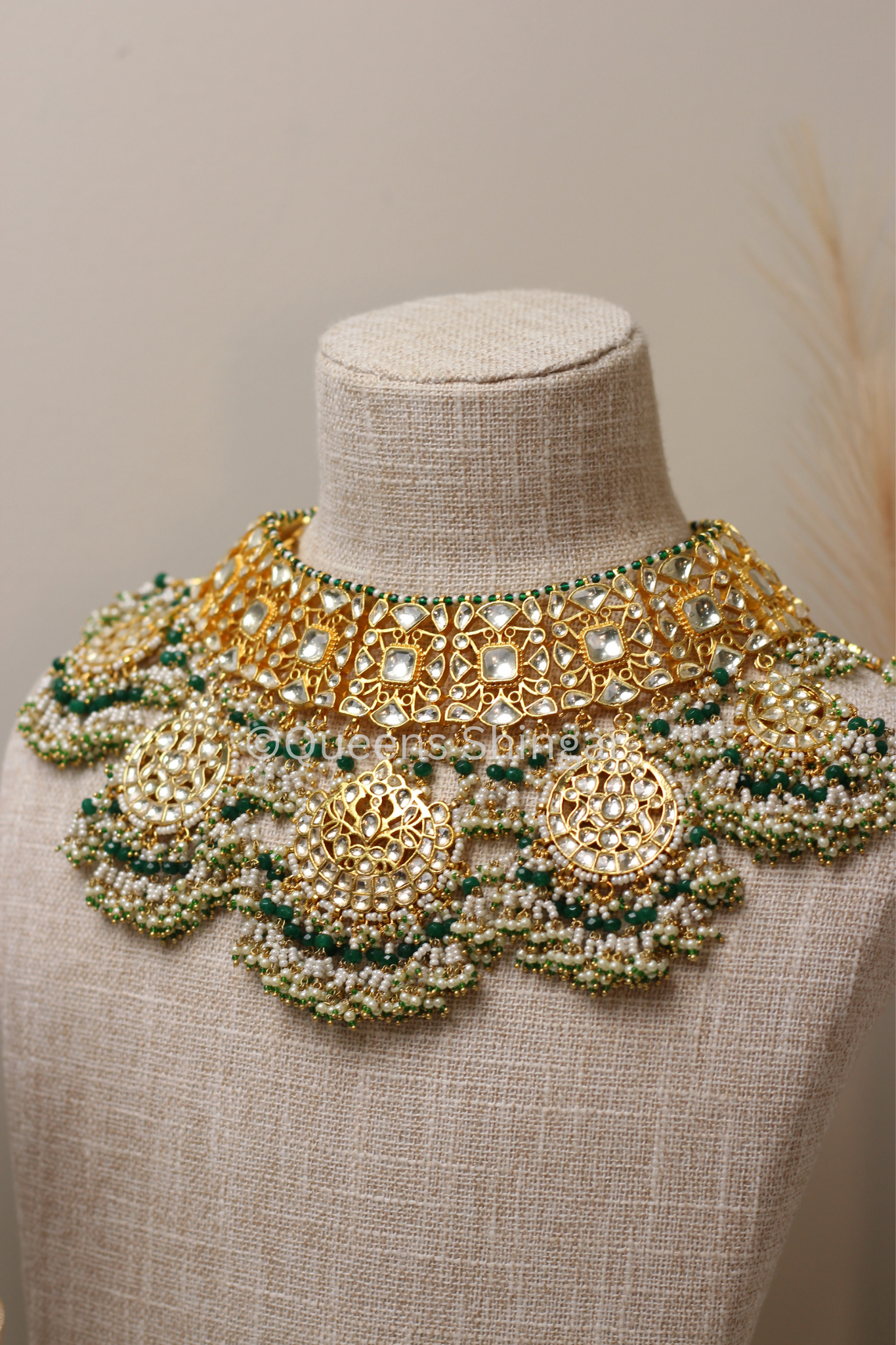 Samira || Pachi Kundan Set