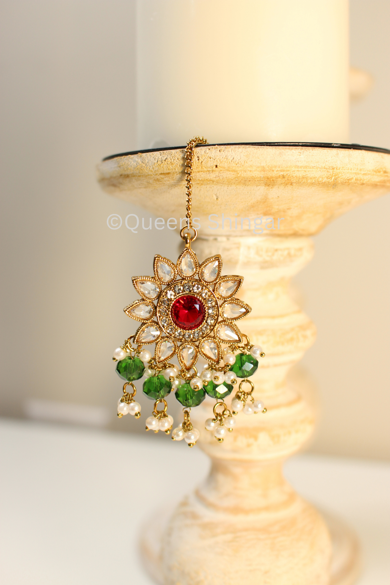 Taro || Earrings and Tikka