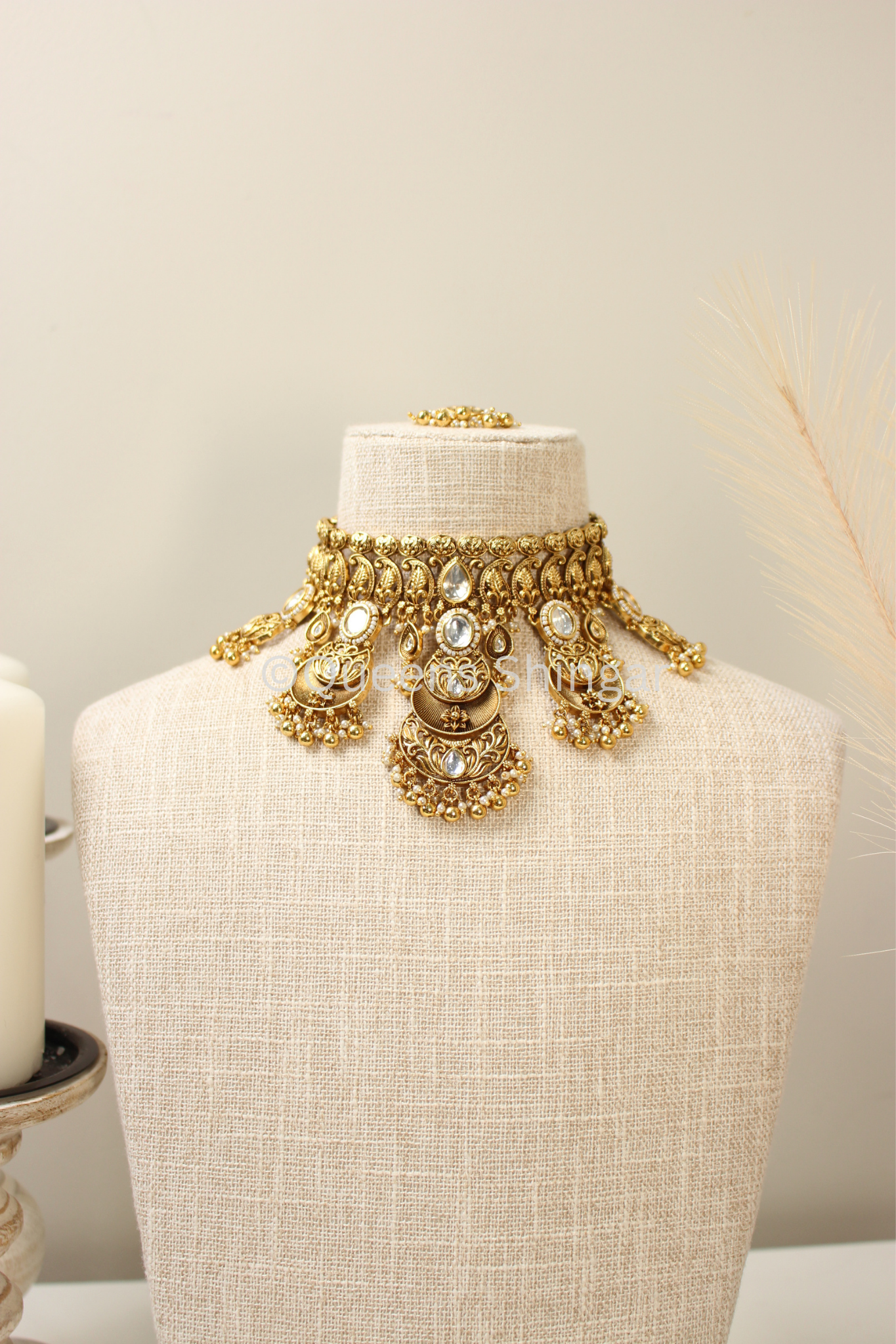 Elham || Bridal Kundan Set