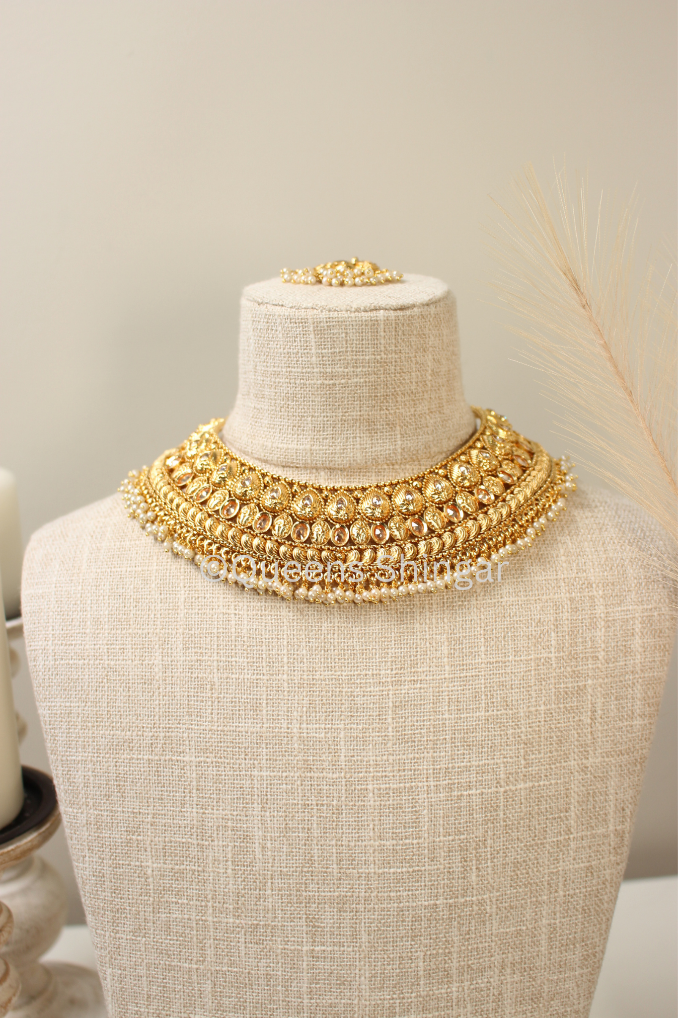 Shabnam || Gold Plated Set