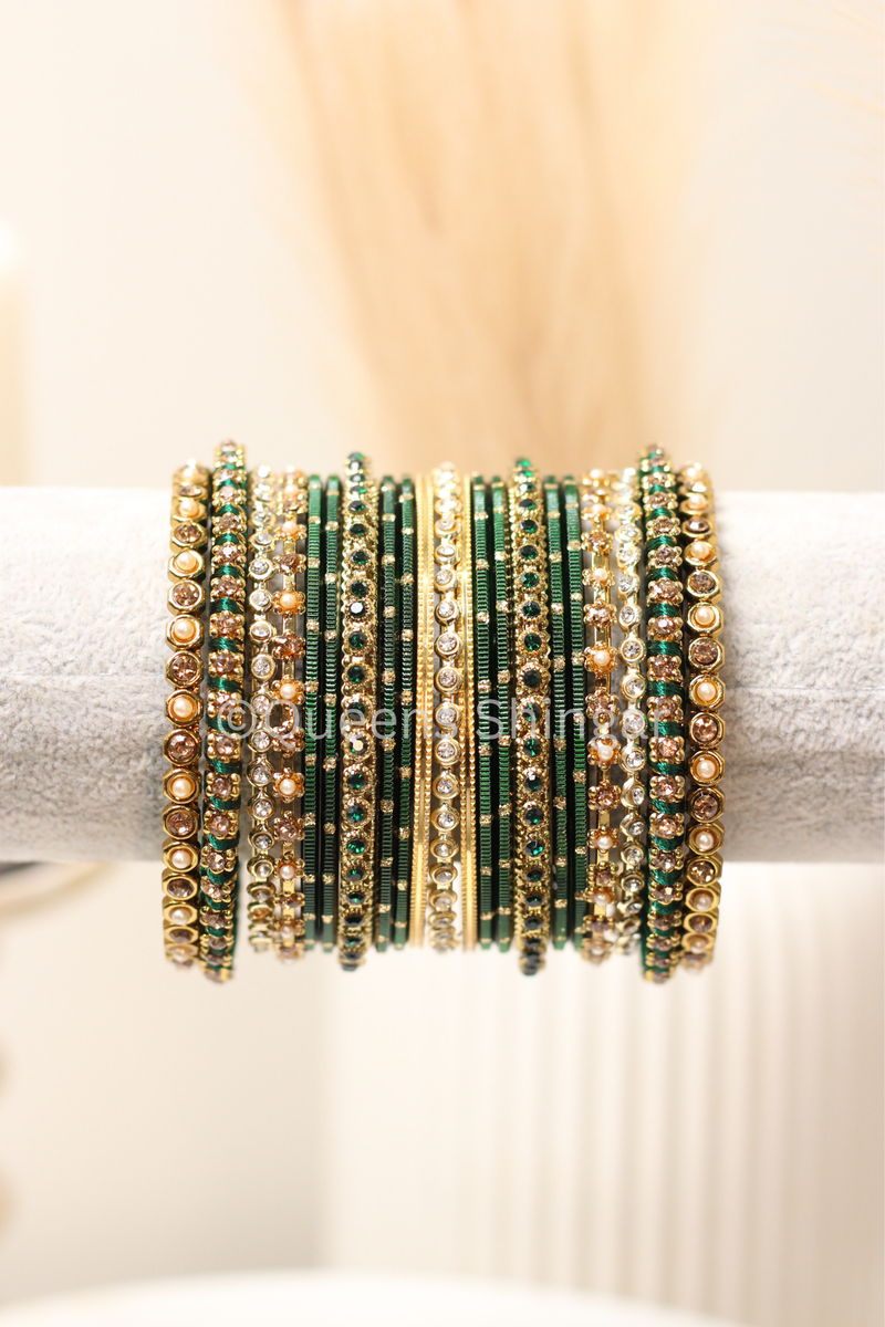 Lush Emerald || Bangle Set