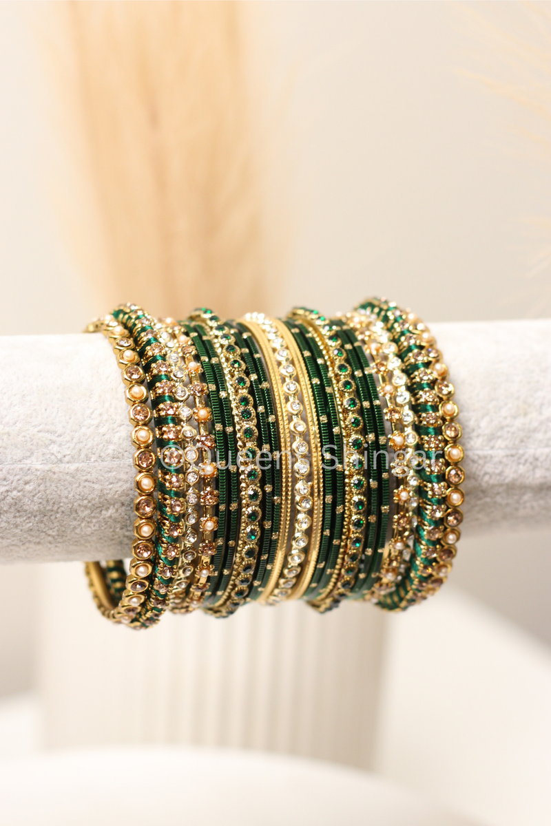 Lush Emerald || Bangle Set