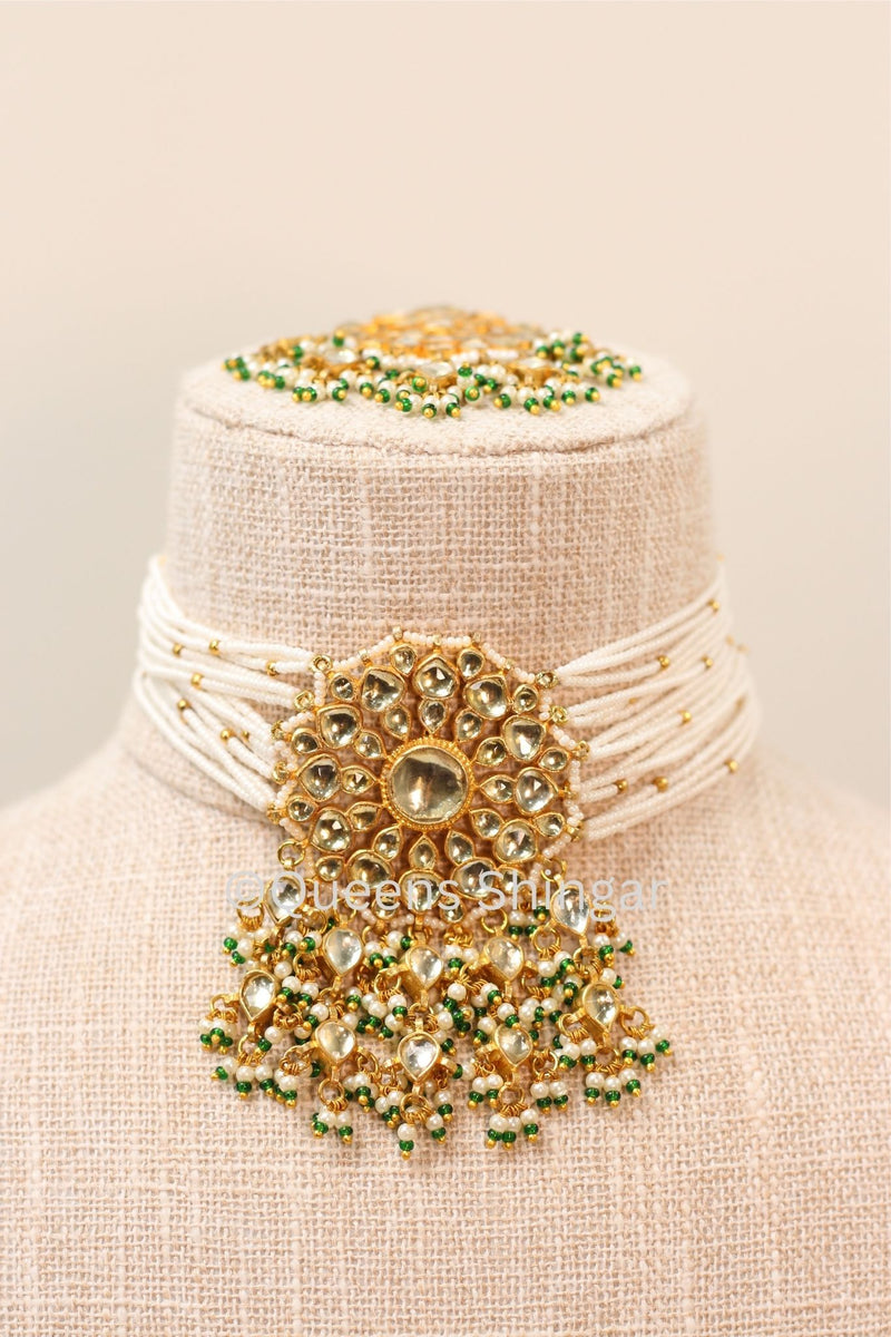 Yasmin || Pachi Kundan Set