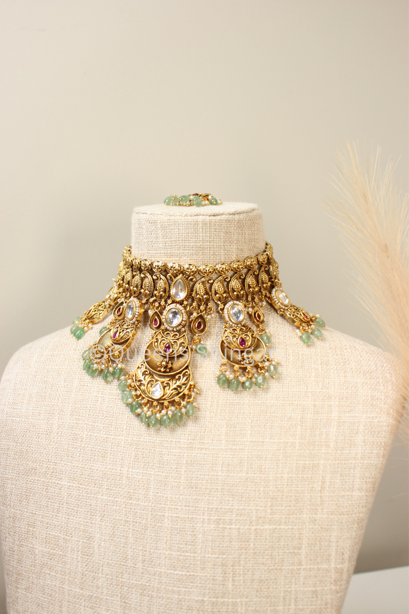 Elham || Bridal Kundan Set