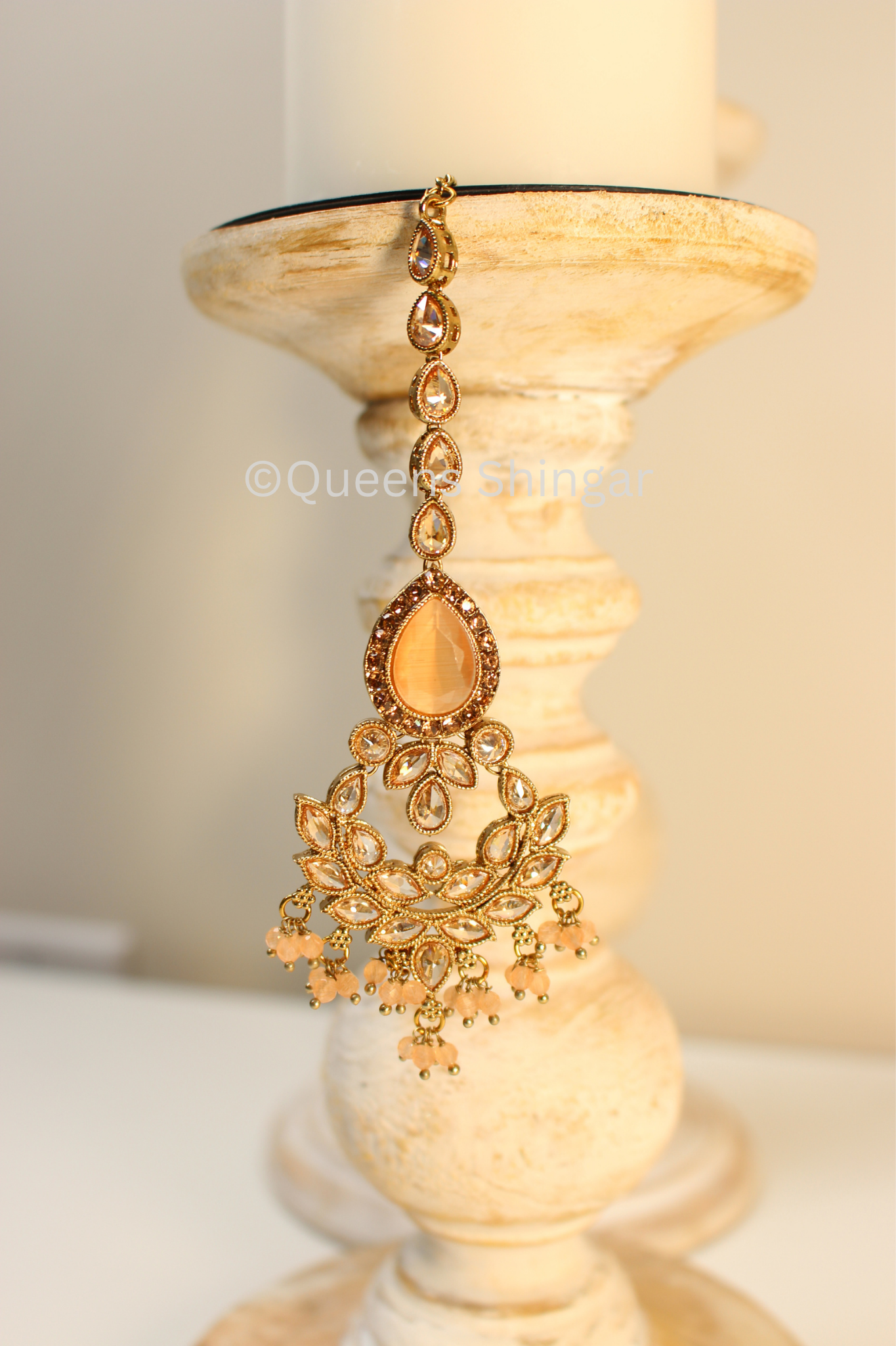 Rubi || Earrings and Tikka