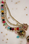 Neetu || Multicolour Earrings with Chain