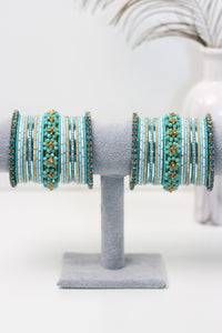 Shiny Blue || Bangle Set