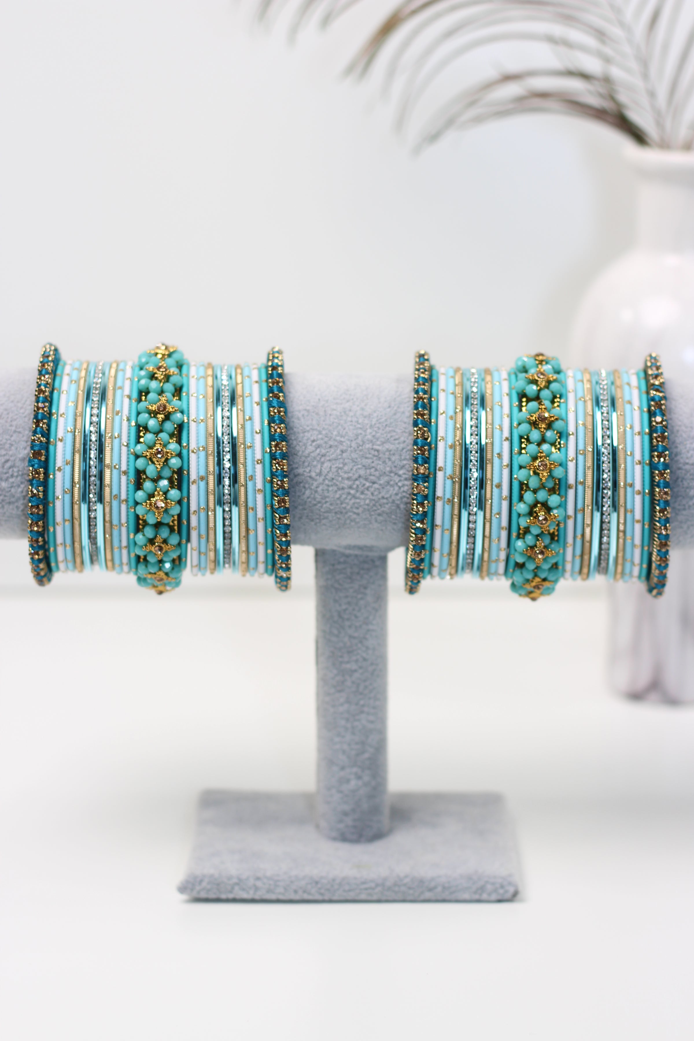 Shiny Blue || Bangle Set