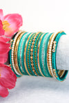 Peacock's Gold || Bangle Set