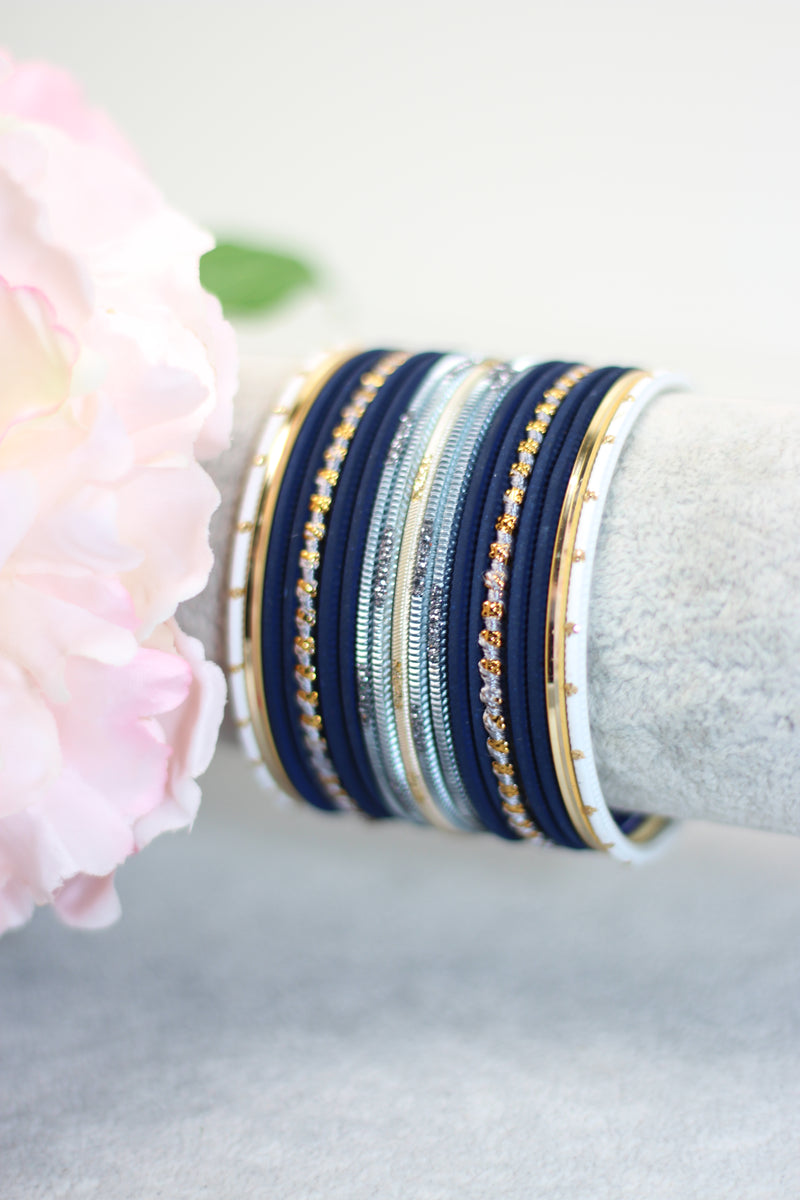 Blue/Grey || Bangle Set