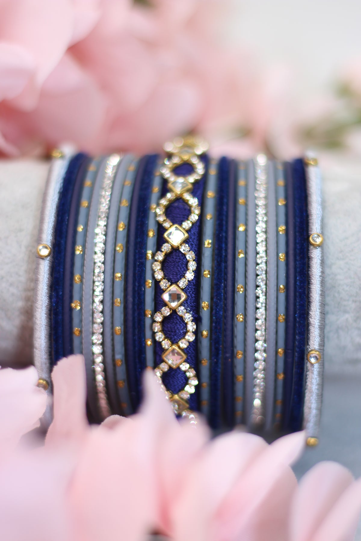 Navy Nebula || Bangle Set