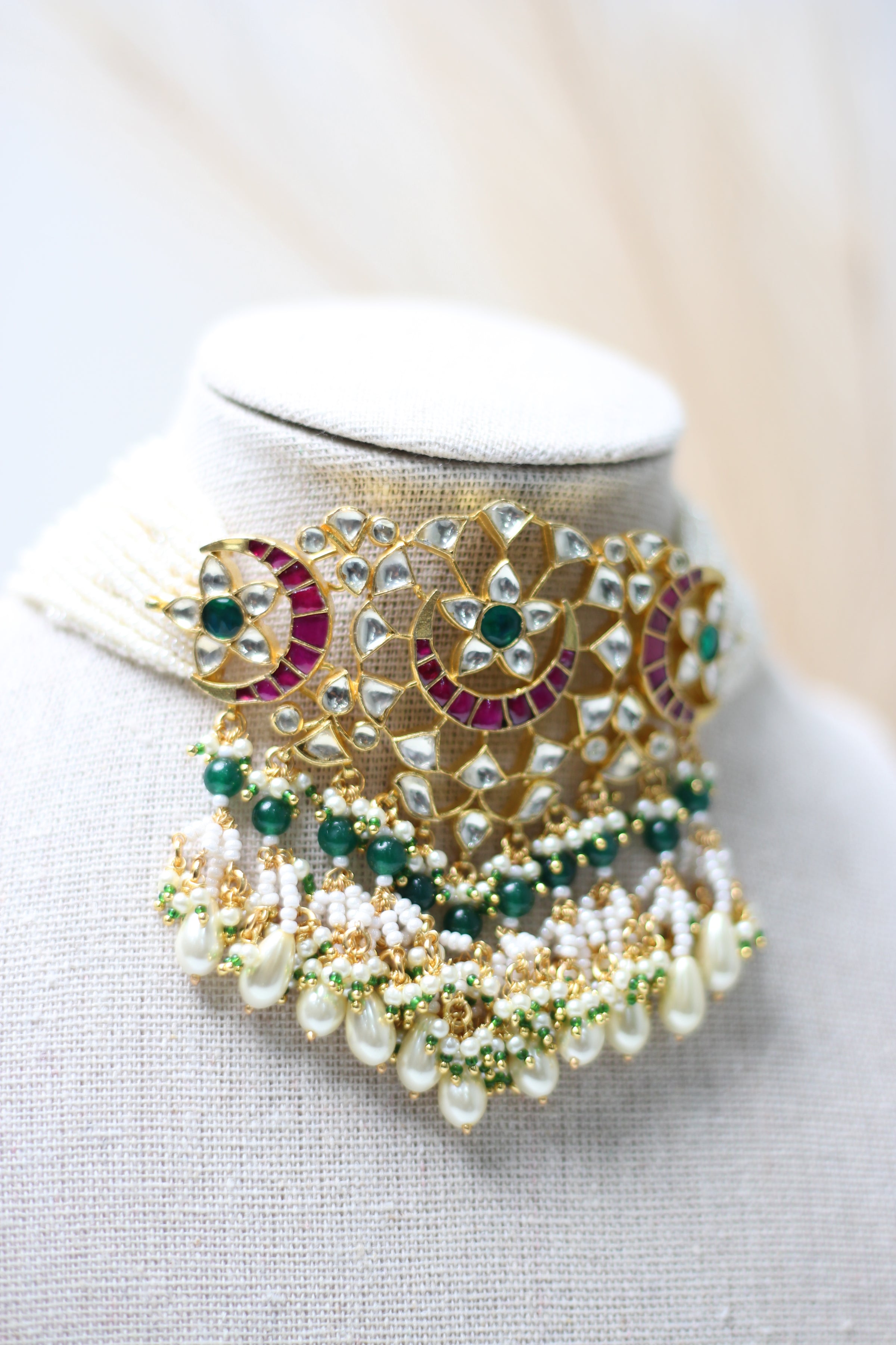 Sultana || Multicolour Pachi Kundan