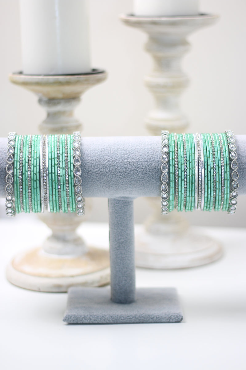 Shining Mint || Bangle Set