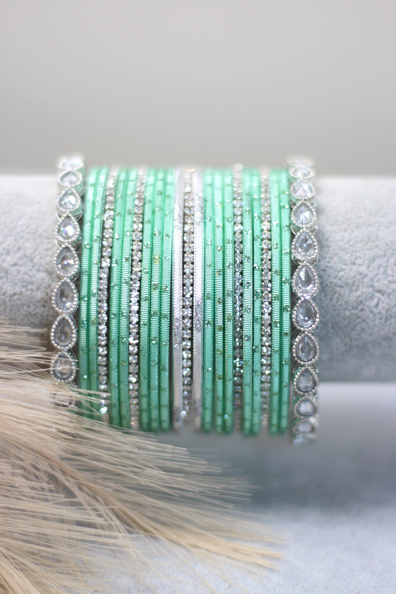 Shining Mint || Bangle Set