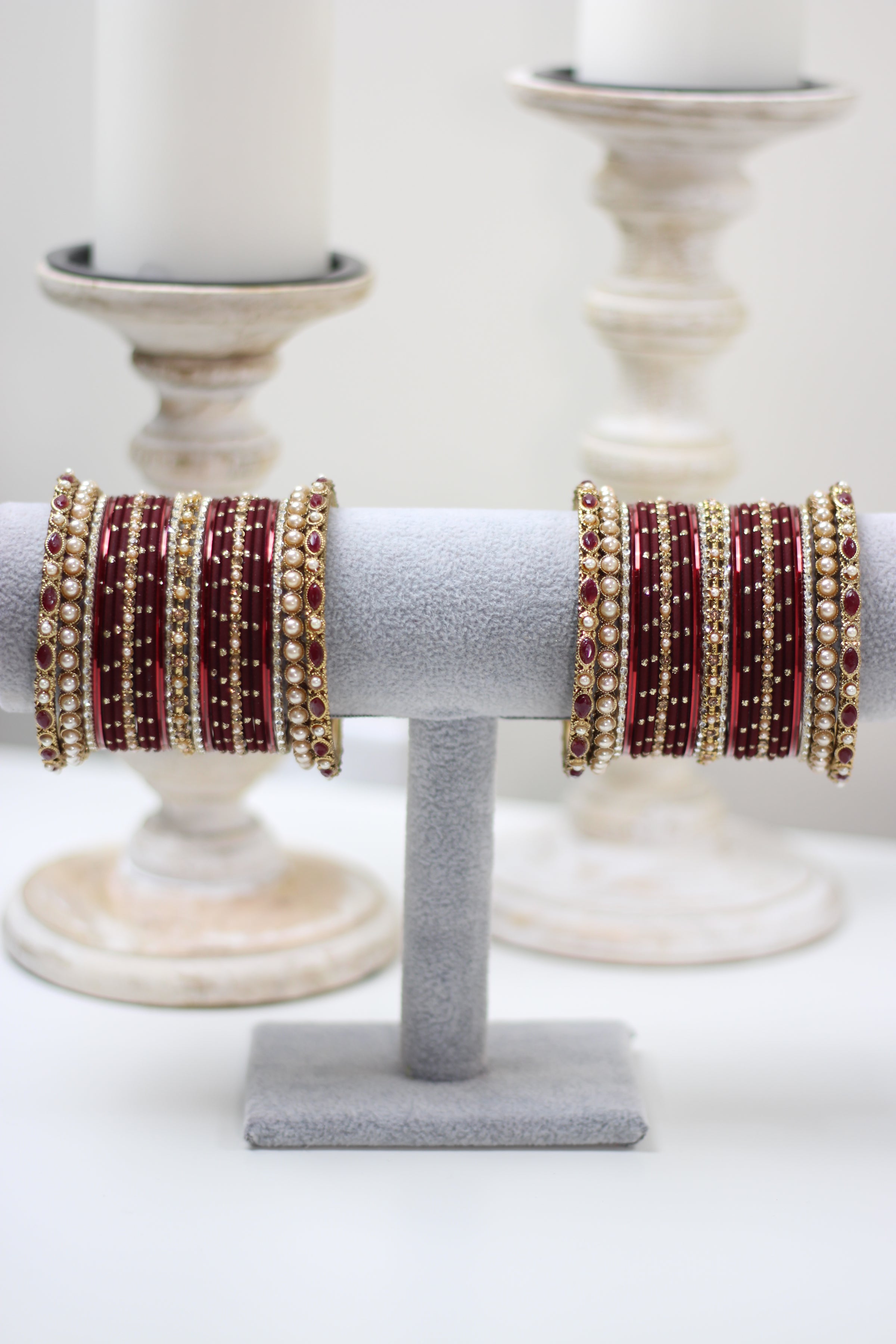 Ruby Royalty || Bangle Set