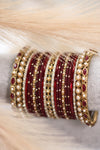 Ruby Royalty || Bangle Set